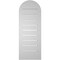 Ekena Millwork Round Top Surface Mount PVC Gable Vent: Functional, w/ 2"W x 1-1/2"P Brickmould Frame, 12"W x 32"H GVPRT12X3202SF - alternate 2